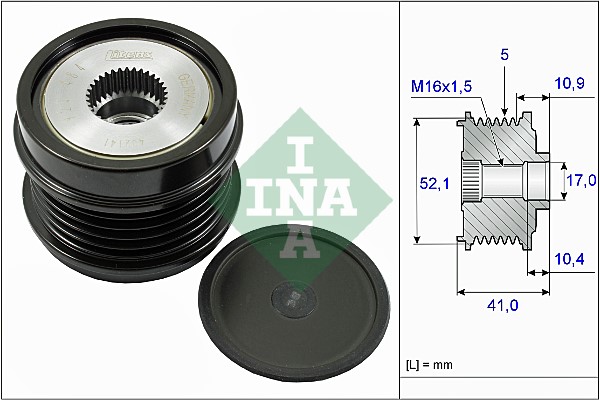 Frihjulskoppling, generator Ina 535 0272 10 INA