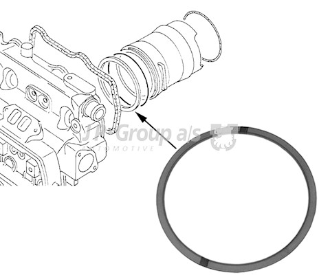 O-ring, cylinderfoder