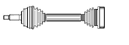Drivaxel, framaxel vänster