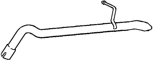 Avgasrör, Bak Klarius 130407 Klarius