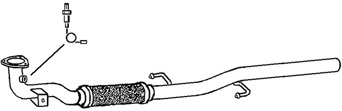 Avgasrör, Mitt Klarius 150369 Klarius