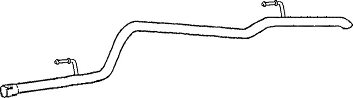 Avgasrör, Bak Klarius 160208 Klarius