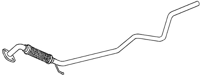 Avgasrör, Mitt Klarius 160240 Klarius Avgasrör, Mitt Klarius 160240 Klarius