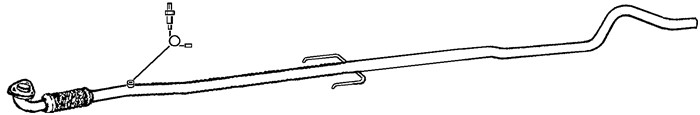 Avgasrör, Mitt Klarius 160294 Klarius