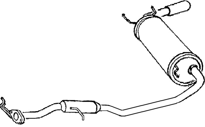 Bakre ljuddämpare Klarius 210144 Klarius Bakre ljuddämpare Klarius 210144 Klarius