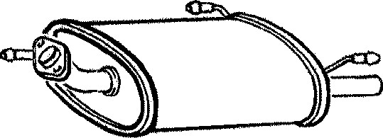 Bakre ljuddämpare Klarius 210531 Klarius Bakre ljuddämpare Klarius 210531 Klarius