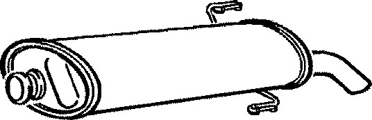 Bakre ljuddämpare Klarius 210568 Klarius Bakre ljuddämpare Klarius 210568 Klarius