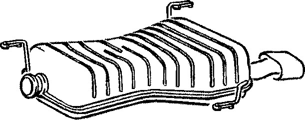 Bakre ljuddämpare Klarius 210572 Klarius Bakre ljuddämpare Klarius 210572 Klarius