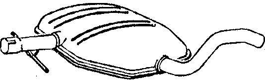 Mittenljuddämpare Klarius 210585 Klarius