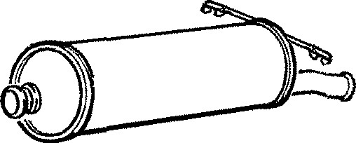 Bakre ljuddämpare Klarius 210747 Klarius Bakre ljuddämpare Klarius 210747 Klarius