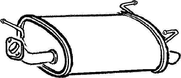Bakre ljuddämpare Klarius 210781 Klarius Bakre ljuddämpare Klarius 210781 Klarius