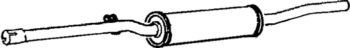 Mittenljuddämpare Klarius 220288 Klarius Mittenljuddämpare Klarius 220288 Klarius