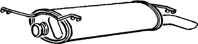 Bakre ljuddämpare Klarius 220356 Klarius Bakre ljuddämpare Klarius 220356 Klarius