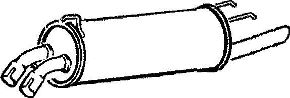 Bakre ljuddämpare Klarius 220455 Klarius Bakre ljuddämpare Klarius 220455 Klarius