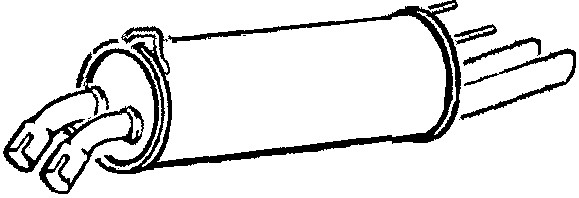 Bakre ljuddämpare Klarius 220456 Klarius Bakre ljuddämpare Klarius 220456 Klarius