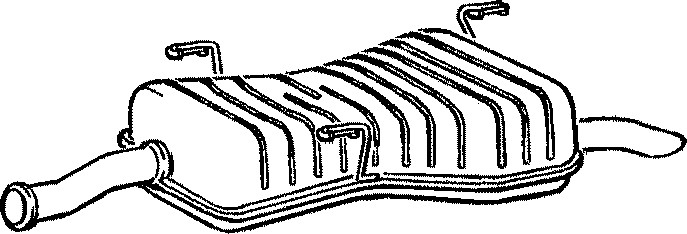 Bakre ljuddämpare Klarius 220468 Klarius Bakre ljuddämpare Klarius 220468 Klarius