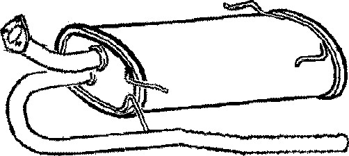 Bakre ljuddämpare Klarius 220553 Klarius