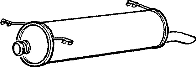 Bakre ljuddämpare Klarius 220573 Klarius Bakre ljuddämpare Klarius 220573 Klarius