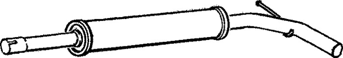 Mittenljuddämpare Klarius 220593 Klarius