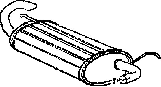 Bakre ljuddämpare Klarius 220629 Klarius Bakre ljuddämpare Klarius 220629 Klarius