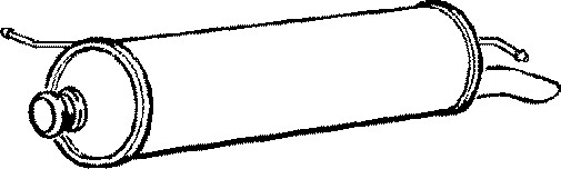 Bakre ljuddämpare Klarius 220790 Klarius Bakre ljuddämpare Klarius 220790 Klarius