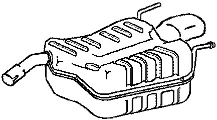 Bakre ljuddämpare Klarius 220792 Klarius