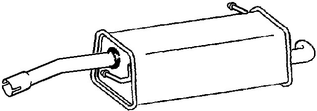 Bakre ljuddämpare Klarius 220838 Klarius