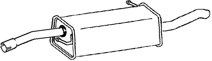 Bakre ljuddämpare Klarius 220933 Klarius Bakre ljuddämpare Klarius 220933 Klarius