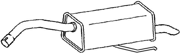 Bakre ljuddämpare Klarius 221003 Klarius Bakre ljuddämpare Klarius 221003 Klarius