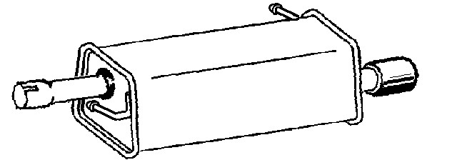 Bakre ljuddämpare Klarius