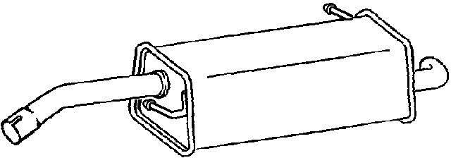 Bakre ljuddämpare Klarius 221115 Klarius