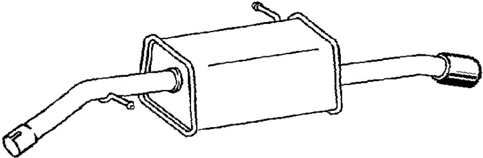 Bakre ljuddämpare Klarius 221154 Klarius Bakre ljuddämpare Klarius 221154 Klarius