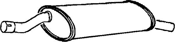 Bakre ljuddämpare Klarius 230066 Klarius Bakre ljuddämpare Klarius 230066 Klarius