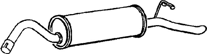 Bakre ljuddämpare Klarius 230132 Klarius Bakre ljuddämpare Klarius 230132 Klarius