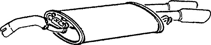 Bakre ljuddämpare Klarius 230302 Klarius Bakre ljuddämpare Klarius 230302 Klarius