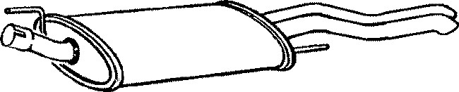Bakre ljuddämpare Klarius 230592 Klarius Bakre ljuddämpare Klarius 230592 Klarius