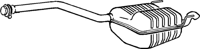 Bakre ljuddämpare Klarius 230606 Klarius Bakre ljuddämpare Klarius 230606 Klarius