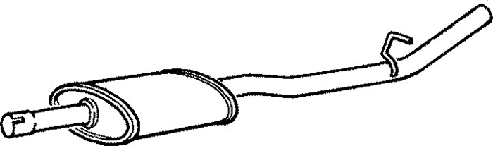 Mittenljuddämpare Klarius 230644 Klarius