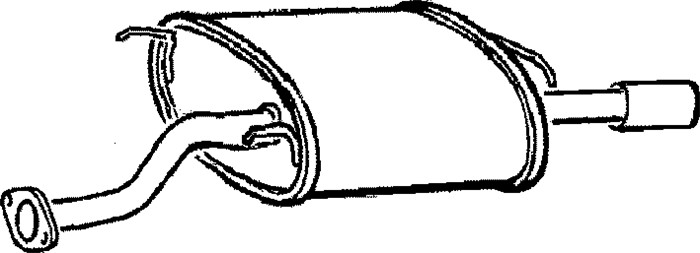 Bakre ljuddämpare Klarius 230662 Klarius Bakre ljuddämpare Klarius 230662 Klarius