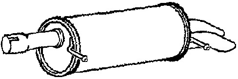 Bakre ljuddämpare Klarius 230667 Klarius Bakre ljuddämpare Klarius 230667 Klarius