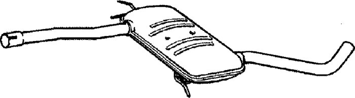 Mittenljuddämpare Klarius 230682 Klarius