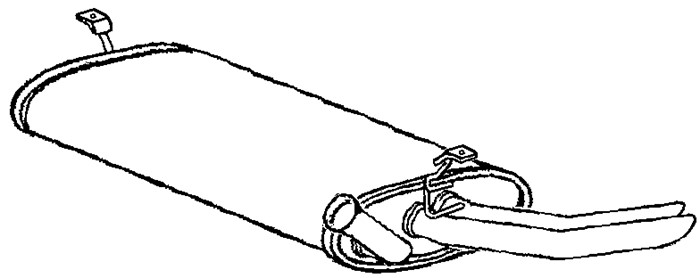 Bakre ljuddämpare Klarius 230844 Klarius Bakre ljuddämpare Klarius 230844 Klarius