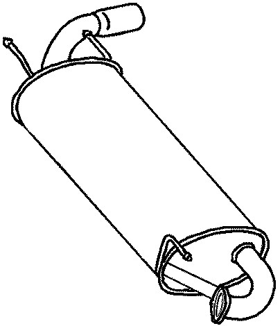 Bakre ljuddämpare Klarius 230901 Klarius Bakre ljuddämpare Klarius 230901 Klarius