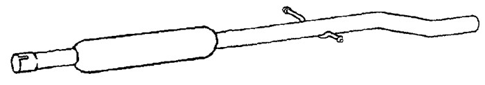 Mittenljuddämpare Klarius 230932 Klarius Mittenljuddämpare Klarius 230932 Klarius
