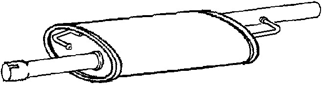 Mittenljuddämpare Klarius 230961 Klarius