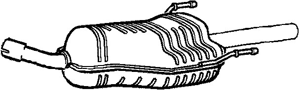 Bakre ljuddämpare Klarius 231042 Klarius