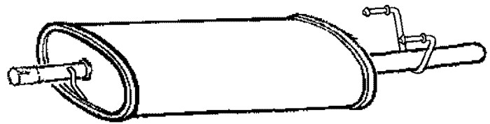 Mittenljuddämpare Klarius 231044 Klarius