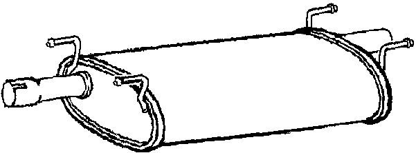 Mittenljuddämpare Klarius 231138 Klarius Mittenljuddämpare Klarius 231138 Klarius
