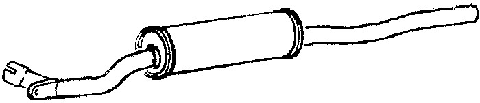 Mittenljuddämpare Klarius 240023 Klarius