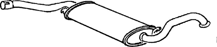 Mittenljuddämpare Klarius 240024 Klarius